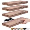 Sorbus Floating Shelves for Wall, Bathroom Shelves Wall Mounted for Kitchen, Bedroom, Living Room, Bathroom Storage, Over Toilet, Hanging Book Shelf for Wall Home Decor (Mahogany, 4 Pack) view 1