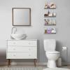 Sorbus Floating Shelves for Wall, Bathroom Shelves Wall Mounted for Kitchen, Bedroom, Living Room, Bathroom Storage, Over Toilet, Hanging Book Shelf for Wall Home Decor (Gray, 4 Pack) view 2