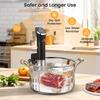 BLITZHOME Sous Vide Cooker, Compact Sous Vide Machine 1000W with Recipes, Accurate Temperature & Timer, Ultra Quiet Stainless Portable Precision Immersion Circulator view 4