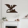 SIGNLEADER Metal Wall Art Decor Flying Dragon Minimalist Modern Abstract Wall Sculpture Hangings Home Decoration for Living Room, Bedroom, Bathroom, Kitchen, Outdoor - 36" Bronze view 2