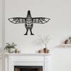 SIGNLEADER Metal Wall Art Decor Flying Bird Minimalist Modern Abstract Wall Sculpture Hangings Home Decoration for Living Room, Bedroom, Bathroom, Kitchen, Outdoor - 24" Black view 2