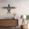 SIGNLEADER Metal Wall Art Decor Flying Bird Minimalist Modern Abstract Wall Sculpture Hangings Home Decoration for Living Room, Bedroom, Bathroom, Kitchen, Outdoor - 24" Black view 3