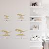 SIGNLEADER Metal Wall Art Decor Dinosaur Skeleton Minimalist Modern Abstract Wall Sculpture Hangings Home Decoration for Living Room, Bedroom, Bathroom, Kitchen, Outdoor - 30" Gold view 4