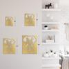 SIGNLEADER Metal Wall Art Decor Elephant Minimalist Modern Abstract Wall Sculpture Hangings Home Decoration for Living Room, Bedroom, Bathroom, Kitchen, Outdoor - 36" Gold view 4