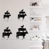 SIGNLEADER Metal Wall Art Decor Chicken, Pig, Cow Minimalist Modern Abstract Wall Sculpture Hangings Home Decoration for Living Room, Bedroom, Bathroom, Kitchen, Outdoor - 36" Black view 4