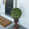 CABIHOME 2 PCS 12 Artificial Plant Topiary Ball with Pot, Faux Boxwood Balls with LED, Topiary Balls Artificial Outdoor Set of 2 for Backyard, Balcony, Garden, Wedding, and Home Dcor view 4