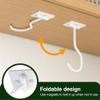 bussdis Banana Hook Under Cabinet: Foldable Banana Hanger Adhesive, Hanging Banana Holder, Stick On, Premium Material, Can Hold 20 Bananas, White view 3