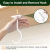 bussdis Banana Hook Under Cabinet: Foldable Banana Hanger Adhesive, Hanging Banana Holder, Stick On, Premium Material, Can Hold 20 Bananas, White view 4