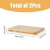 SUPERFINDINGS 2 Sets Wood Floating Shelves 7.87inch Bathroom Shelves Wall Mounted Wooden Display Ledge Shelves Storage Shelf for Kitchen Bedroom Living Room view 3