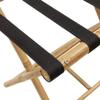 vidaXL Folding Luggage Rack Suitcase Stand/Holder - Bamboo, Brown, Foldable, 24.4 x 16.5 x 19.9 Inches, Bedroom/Guest Room view 4