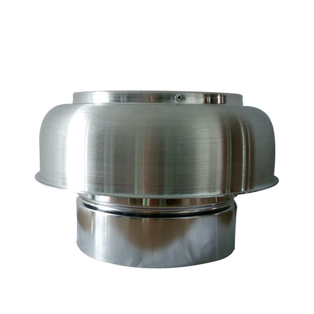 Chimney Cowl, 1Pcs 4-8 Inch Aluminum Mushroom Cowl, for Air Roof Vent Heat Recovery Ventilation System Windproof Rainproof (Size : 8 Inch)