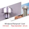 Chimney Cowl, 1Pcs 4-8 Inch Aluminum Mushroom Cowl, for Air Roof Vent Heat Recovery Ventilation System Windproof Rainproof (Size : 8 Inch) view 2