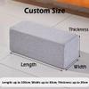 XIEMINLE Sofa Arm Support Bolster, Custom Armrest Pillow Neck Support Bolster with Zipper, Soft Armrest Padded Cushion Headboard Pillow, Mattress Gap Pad Bed Gap Filler (50x15x15cm,Beige) view 4