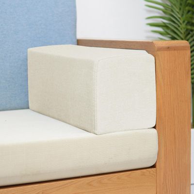 XIEMINLE Sofa Arm Support Bolster, Custom Armrest Pillow Neck Support Bolster with Zipper, Soft Armrest Padded Cushion Headboard Pillow, Mattress Gap Pad Bed Gap Filler (100x20x20cm,Beige)