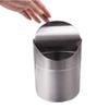 LWLYLCHBM Litter Bins Mini Desktop Litter Bins Trumpet Desktops Creative Covered Kitchen Living Room Trash Can Rolling Cover Type Desktop Trash Can-Green view 2