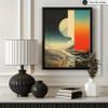 Poster Master Moon Print - Cosmic Space Poster - Surreal Galaxy Art - Trendy Gift for Men & Women - Modern Art - Avant Garde Wall Decor for Decor for Living Room or Dorm - 24x32 UNFRAMED Wall Art view 3