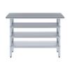 AmGood Stainless Steel Work Table with 3 Shelves | Kitchen Island Food Prep | Laundry Garage Utility Bench | NSF Certified (48" Long x 14" Deep) view 2