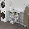 AmGood Stainless Steel Work Table with 3 Shelves | Kitchen Island Food Prep | Laundry Garage Utility Bench | NSF Certified (48" Long x 14" Deep) view 4