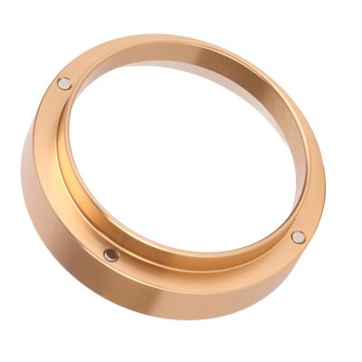 58mm Aluminum Coffee Dosing Funnel Replacement Accessory for Dosing Lightweight Portable (Gold)