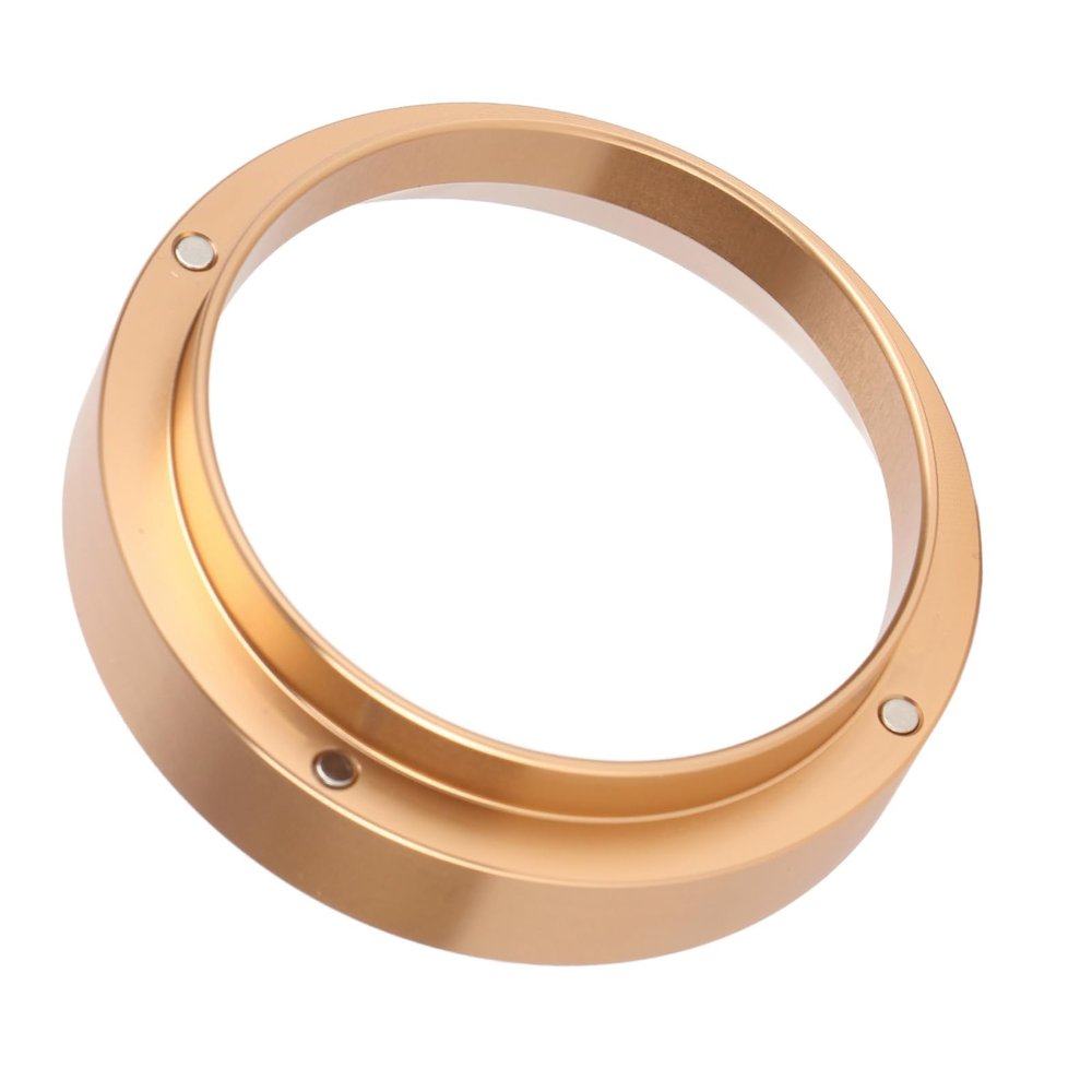 58mm Aluminum Coffee Dosing Funnel Replacement Accessory for Dosing Lightweight Portable (Gold)