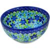 Polmedia Polish Pottery Bowl 6-inch UNIKAT - Abundant Bunch Pattern Handmade in Boleslawiec Poland by Ceramika Dalia + Certificate of Authenticity view 1