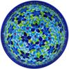 Polmedia Polish Pottery Bowl 6-inch UNIKAT - Abundant Bunch Pattern Handmade in Boleslawiec Poland by Ceramika Dalia + Certificate of Authenticity view 2