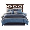 Gracie Mills Conley 7 Piece Suede Pieced Comforter Set view 1