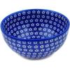 Polmedia Polish Pottery Bowl 6-inch - Azul Garden Pattern Handmade in Boleslawiec Poland by Ceramika Dalia + Certificate of Authenticity view 1
