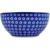 Polmedia Polish Pottery Bowl 6-inch - Azul Garden Pattern Handmade in Boleslawiec Poland by Ceramika Dalia + Certificate of Authenticity view 3