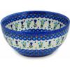 Polmedia Polish Pottery Bowl 6-inch UNIKAT - Spring's Baby Blooms Pattern Handmade in Boleslawiec Poland by Ceramika Dalia + Certificate of Authenticity view 1