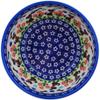 Polmedia Polish Pottery Bowl 6-inch UNIKAT - Puppy Love Pattern Handmade in Boleslawiec Poland by Ceramika Dalia + Certificate of Authenticity view 2