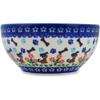 Polmedia Polish Pottery Bowl 6-inch UNIKAT - Puppy Love Pattern Handmade in Boleslawiec Poland by Ceramika Dalia + Certificate of Authenticity view 3