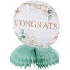 Fun Express Eucalyptus Congrats Honeycomb Centerpieces - 3 Pieces view 1