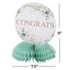 Fun Express Eucalyptus Congrats Honeycomb Centerpieces - 3 Pieces view 2