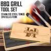 Elegant Custom Engraving BBQ Grill Set - Distinctive Name Monograms Crafted for You, Perfect for Gifting view 2