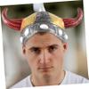 KOMBIUDA Viking Hat Horns Reusable Headpiece for Halloween Cosplay and Festivals Comfortable Fit for Head for Parties and Stage view 3