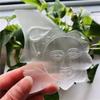 AtkitS Crystal Sun and Moon Gypsum Natural White Selenite Crystal Hand Carved view 2