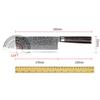 toothgeneric Meat Cleaver,Cleaver Knife 7 Inch Nakiri Knife 10Cr15MoV Damascus Steel Blade Chefs Cleaver Slicing Handmade Forged Sharp Professional Kitchen Knife Cooking Tools, LAMAJIGA5844 view 2