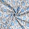 MAVISS HOMES Indian Block Print Quilt Kantha Throw Blanket Queen Size (Turquoise Block, 90 X 108) view 2