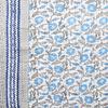MAVISS HOMES Indian Block Print Quilt Kantha Throw Blanket Queen Size (Turquoise Block, 90 X 108) view 3