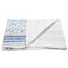 MAVISS HOMES Indian Block Print Quilt Kantha Throw Blanket Queen Size (Turquoise Block, 90 X 108) view 4