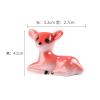 EDCWDTYYEC Chopstick Holder 4 Pieces of Ceramic Cartoon Sika Deer Chopstick Rest Household Chopsticks Pillow Pen Shelf Racks (Color : Brown) view 2