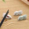 EDCWDTYYEC Chopstick Holder 6 Pieces of Home Kitchen Dining Bunny Chopstick Rest Cutlery Chopstick Tray Racks (Color : D) view 4