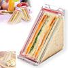 BAZHAIRQ Triangle Sandwich Container, Plastic Sandwich Bags Reusable, Washable Sandwich Box, Portable Breakfast Sandwich Containers,Sandwich Lunch Box (1Pcs) view 1