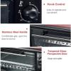BTURYT Compact Mini Electric Oven, Mini Oven and Grill with Double Hot Plates, Mini Electric Grill Oven, Mini Home Baking Oven, 30 Minute Rotation Timing view 3