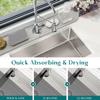 Faucet Mat for Kitchen Sink, Absorbent Stone Drying Mat, 23.6" x 3.9" view 2