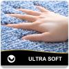 OLANLY Bathroom Rugs Sets 3 Piece, Soft Absorbent Microfiber Bath Mats and U-Shaped Contour Toilet Rug, Home Decor Accessories, Non-Slip, Bath Mat Set for Bathroom (47"x20"+24"x16"+24"x20", Blue) view 3