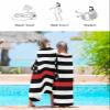 Beach Towel 35x70 Oversized, Thin Red Line Flags American Firefighter Red Stripes Flag Lightweight Microfiber Beach Towels, Absorbent Sand Free Beach Essentials for Beach Pool Travel Camping view 4