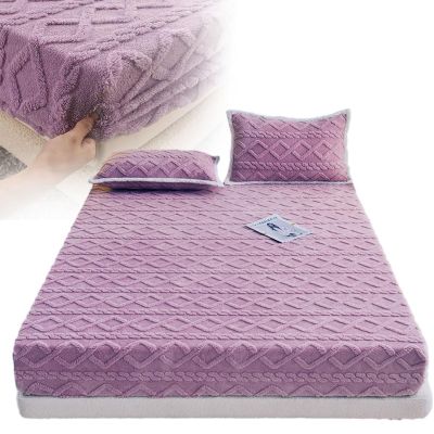 Mattress Cover,Premium Milk Velvet Mattress Protector,Soft Breathable Bed Cover Quilted Fitted Mattress Pad Cover Fitted Sheet,Machine Washable (Color : Gray, Size : California King(200 * 220cm)