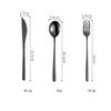 HIDEERPPY Silverware Set, 3/12/18/24/30/36 Pieces Steak Knife, Fork And Spoon Set 304 Stainless Steel Tableware Three-piece Set, Home Flatware Set (Color : White Gold, Size : 12Set-36Pcs) view 2
